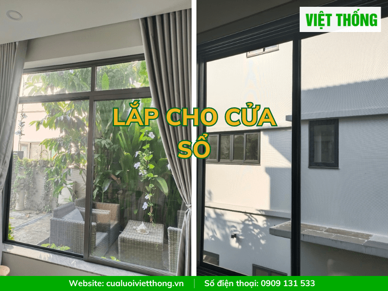 cửa cánh lùa lắp cho cửa sổ