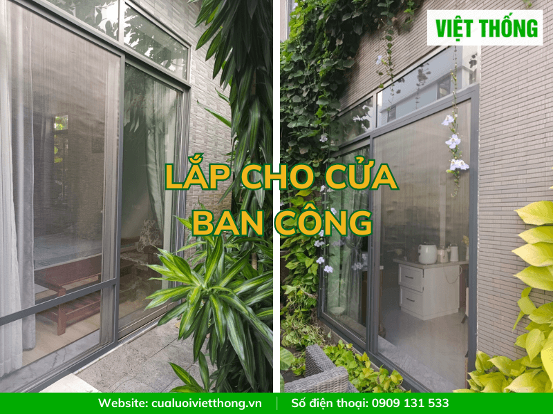 cửa cánh lùa lắp cho ban công