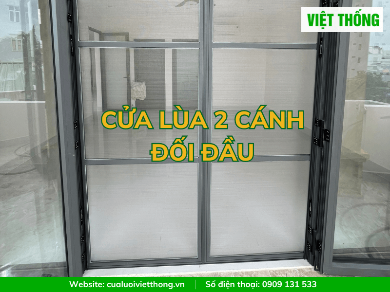 cửa lùa 2 cánh đối đầu