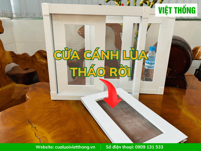 cửa lưới chống muỗi cánh lùa tháo rời